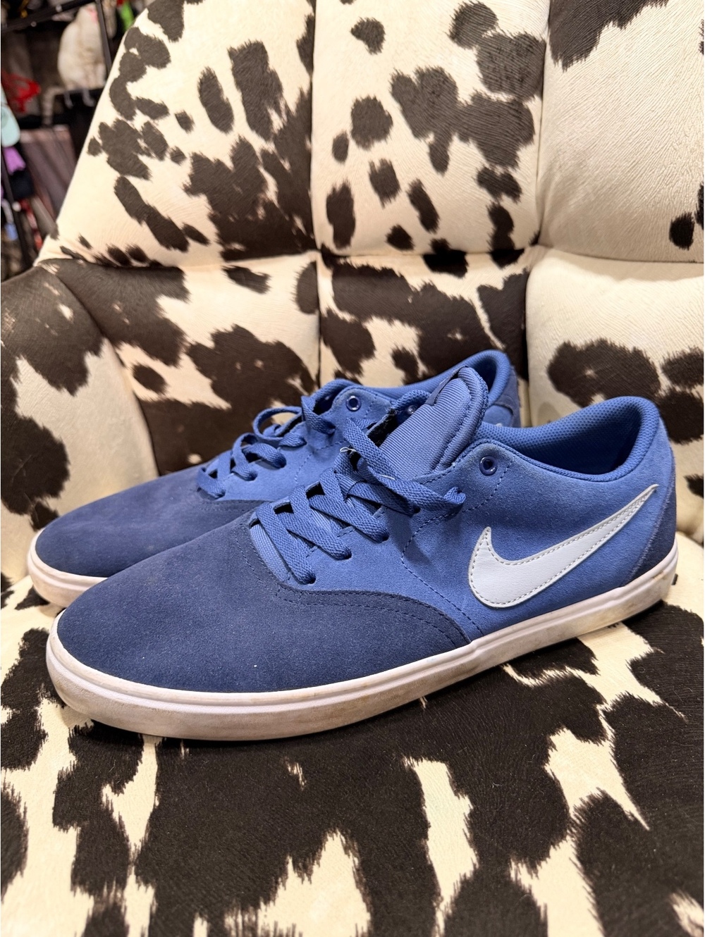 Nike SB Blue Suede Skate Shoes Size 13